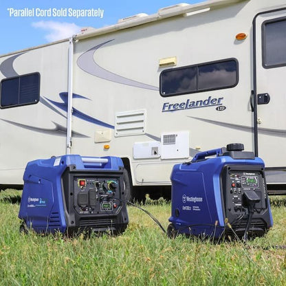 4,000-Watt Gas Powered Portable Inverter Generator with Recoil Start, LED Data Center